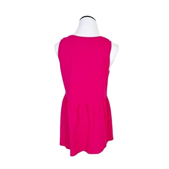 NWT White Birch Tank Top Small Pink Soft Stretchy Sheer Crochet Panel - Picture 4 of 7